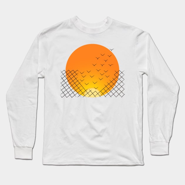 sunset escape Long Sleeve T-Shirt by psychoshadow